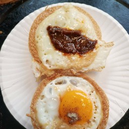 โอปันยากิไส้ไข่ไก่+พริกเผา