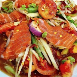 ตำปลาร้าแซลมอน