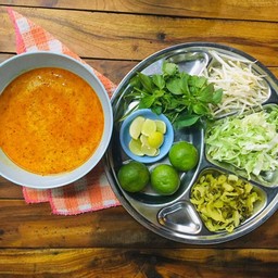 เกาเหลาน้ำยากะทิปลาช่อน