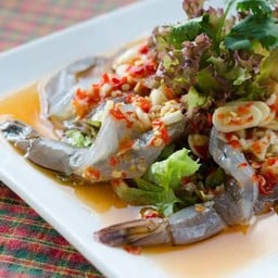 กุ้งแช่น้ำปลา