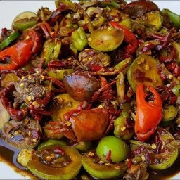 ส้มตำกล้วยดิบปูปลาร้า