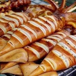 หมึกย่างชุด