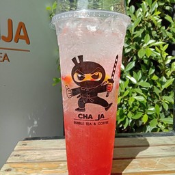 สตรอว์เบอร์รี่โซดา(แก้วยีราฟ)