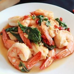 กะเพรากุ้ง,หมึก,ทะเล