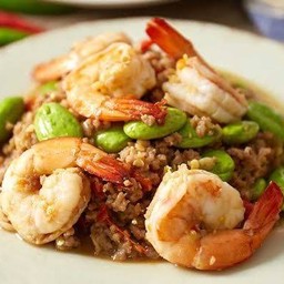สะตอผัดกุ้งและหมูสับ
