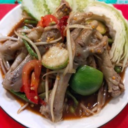 ตำปลาร้าตีนไก่