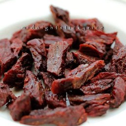 เนื้อแดดเดียว จานใหญ่