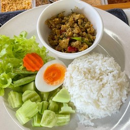 ข้าวคั่วกลิ้งหมู