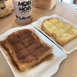 ปังปิ้งหน้าโอวัลติน+หน้าเนยนม