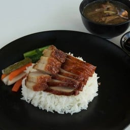 ข้าวหน้าเป็ด+หมูกรอบ