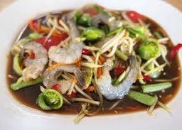 ตำกุ้งสด ไลน์แมน