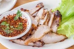 คอหมูย่าง หน้าร้าน