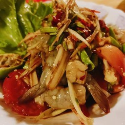 ตำปูปลาร้ากุ้งสด