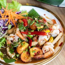 ตำเกาเหลาไหลบัวกุ้ง