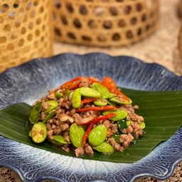 สะตอผัดกะปิิ หมู,กุ้ง