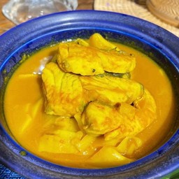 แกงเหลืองปลา ยอดมะพร้าว+หน่อไม้ดอง