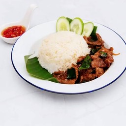 ข้าวหมูหวานสูตรคุณแม่