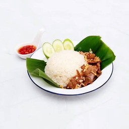 ข้าวหมูกระเทียม