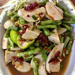 ตำถั่วหมูยอ(ปูปลาร้า)