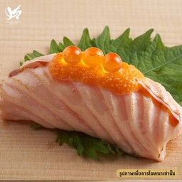 Salmon Mentai Spicy  Sushi ข้าวปั้นหน้าปลาแซลมอนราดซอสเมนไทสไปซี่