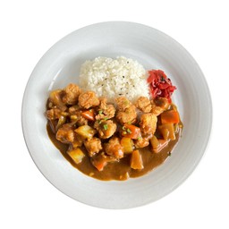 ข้าวแกงกะหรี่ไก่ทอด (หน้าร้าน 99 บาท)