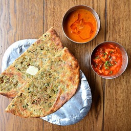 Chicken Keema Kulcha with Gravy