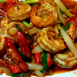 ผัดพริกเผาทะเล(กับข้าว)