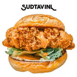 ชีสเบอร์เกอร์ไก่ทอด