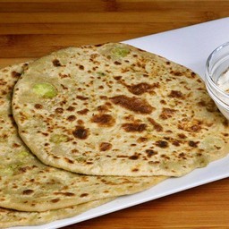 Stuffed Paratha With Curd