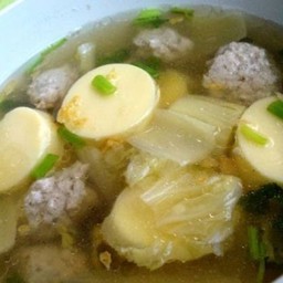 ต้มจืดเต้าหู้หมูสับผักกาดขาว