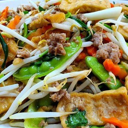 ถั่วงอกผัดหมู