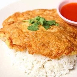 ข้าวไข่เจียวหมูสับ (ไข่ 2 ฟอง)