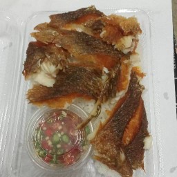 ปลาแซบจร้า  ข้าวปลานิลแกะ