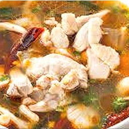 ต้มยำไก่น้ำใสเป็นกับ
