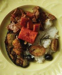 Ox Tongue Stew on Rice