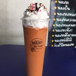 ชาเย็นปั่น+วิปครีม