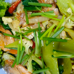 ผัดพริกทะเลเป็นกับ