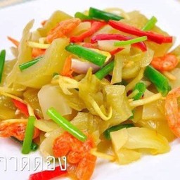 ยำผักกาดดอง