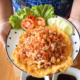 ข้าวผัดน้ำพริกหมูฝอย