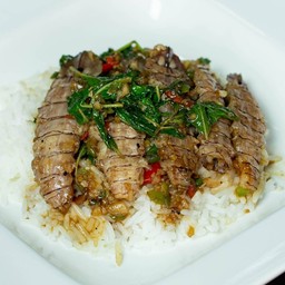 กะเพรากั้งราดข้าว