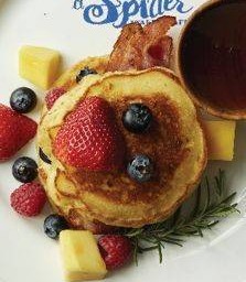 Buttermilk Pancake with Berries & Bacon