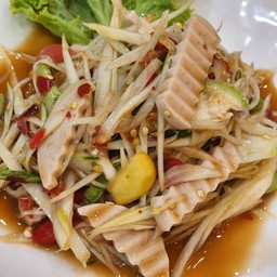 ตำปลาร้าหมูยอ