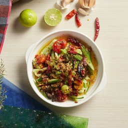 A05ตำแตงปลาย่าง Cucumber Salad with grill fish