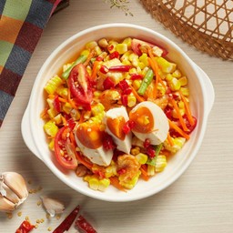 A10ตำข้าวโพด ไข่เค็ม Corn Salad with Salted Eggs