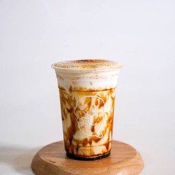 นมสดเฮยถางครีมชีสพ่นไฟ