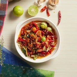 ตำหอยดอง Papaya Salad with Pickle clams