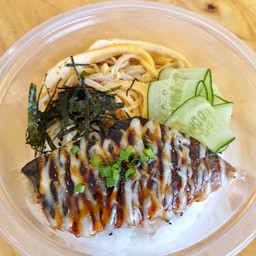 ข้าวหน้าซาบะดองเบิร์น