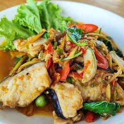 ปลาคังผัดฉ่า