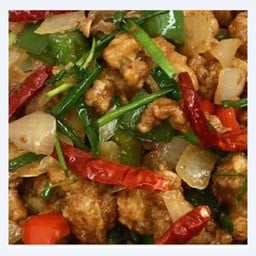 ผัดพริกเผา (ราดข้าว)