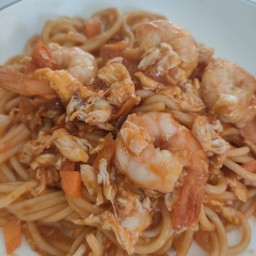 ผัดซอสมะเขือเทศ